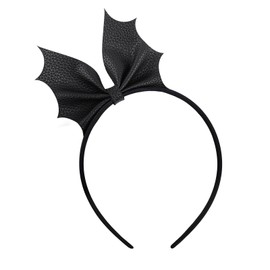 ALUNME Bat Wings Headbands for Women Girl Costume Black Devil Horns Headband Cosplay Bat Costume Hair Accessories
