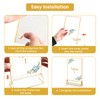 6 Pack Acrylic Gold Sign Holder, 5x7 inch Clear Double
