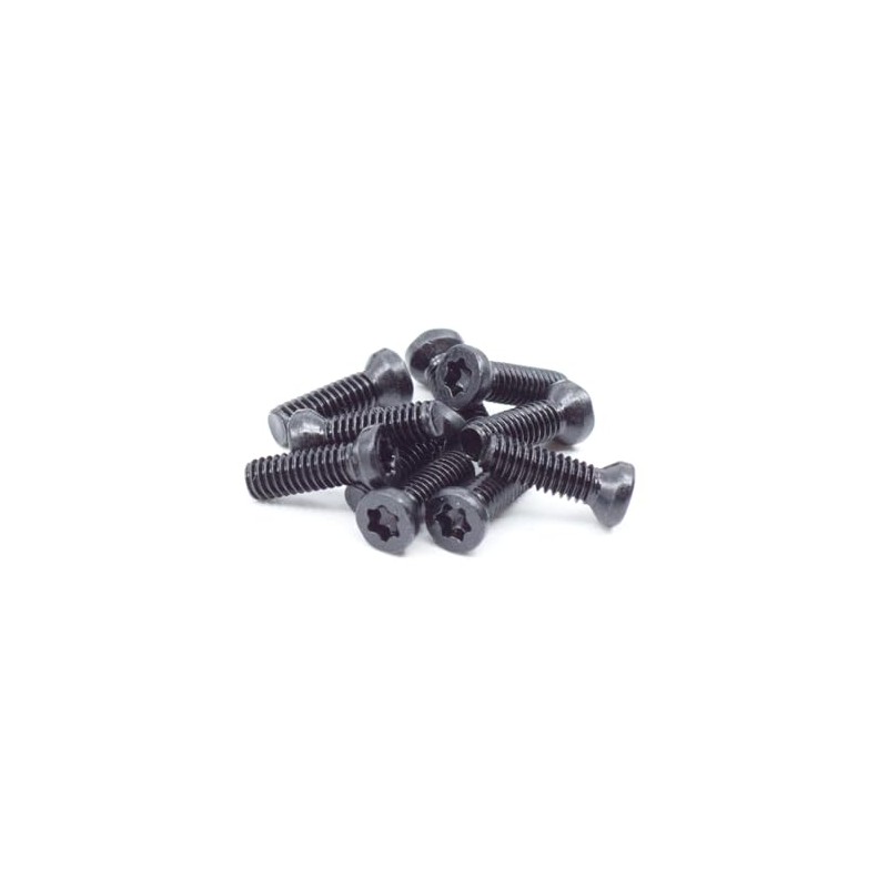 Black Oxide Star Drive Weaver Oval Head Gun Screws -