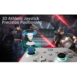 FAHJYXOM Wired PC Game Controller，Enhanced Wired 7.6ft Controller with Hall Trigger/RGB Illumination/High Speed Chip - No Drift - 500HZ Feedback/For Windows 11/10/7/PC, Steam (Gray)