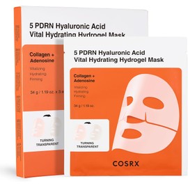 COSRX - Mascarilla de 5 PDRN Ácido Hialurónico Vital Hydrating Hydrogel Mask 3ea