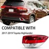 Outer Right Side LED Taillight Assembly For 2017-2019 Toyota Highlander