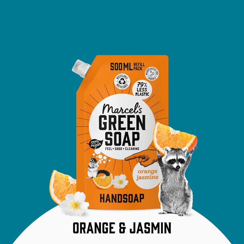 Marcel's Green Soap - Hand Soap Refill Orange & Jasmine