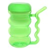 Rehabilitation Advantage Cup with Built-In Straw Handle, Green