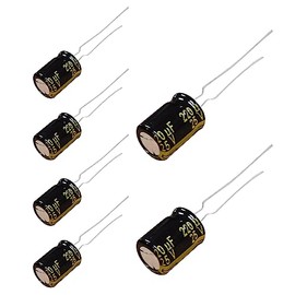 6pcs Panasonic FM Series Electrolytic Capacitors - 25V 47~2700uf Ultra Low ESR (220uf)