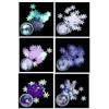 Valuu Christmas Snowflakes Ultrathin Nail Sequins Laser Sparkly Nail Glitter