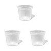 rePotme Orchid Pot - 6 inch Slotted Clear Orchid Pots