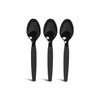 Perk Polystyrene Spoon, Heavy-Weight, Black, 300/Carton (PK56395VS)