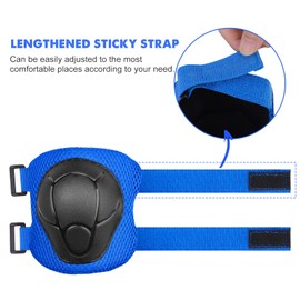 Knee Pads Children's Pad Set Inline Protectors 6 in 1 Professional Protective Equipment for 3-7 Years Children Elbow Pads Wrist Guards Protectors Adjustable for Skateboard Scooter Skating Driving