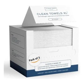 Clean Skin Club Toallas Faciales Desmaquillantes XL Pack 150 Hipoalergénicas                                                                          
