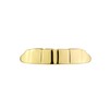 Gold Smooth Pure Color Grillz Teeth Cap for Upper and
