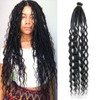 24 Inch Curly Ended Dreadlock Extensions Handmade Synthetic Dreads SE