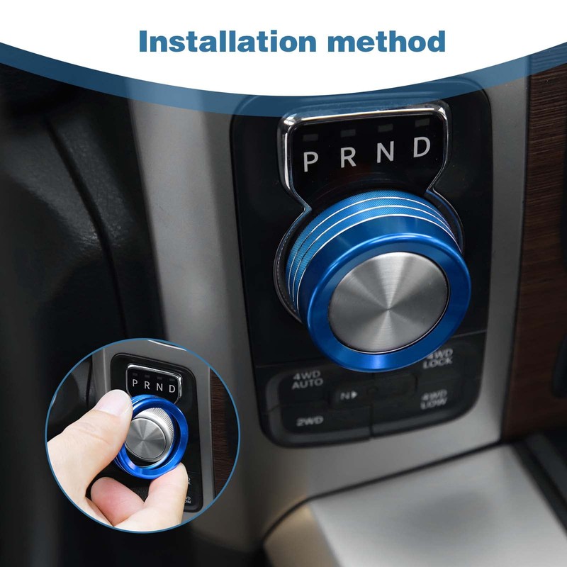 PDKLIN for Durango Gear Shift Knob Cover Trim Ring for