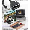 Ethernet Splitter 1 to 2 RJ45 Network Cable Adapter, Note