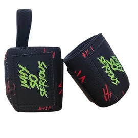 Wrist Wraps Special Edition Weight lifting Wrist Supports 18 Inch | Strong Grip Lifting Straps to prevent Wrist Pain | Anime Wrist Wraps for Gym Training Sold as Pair (HAHA)