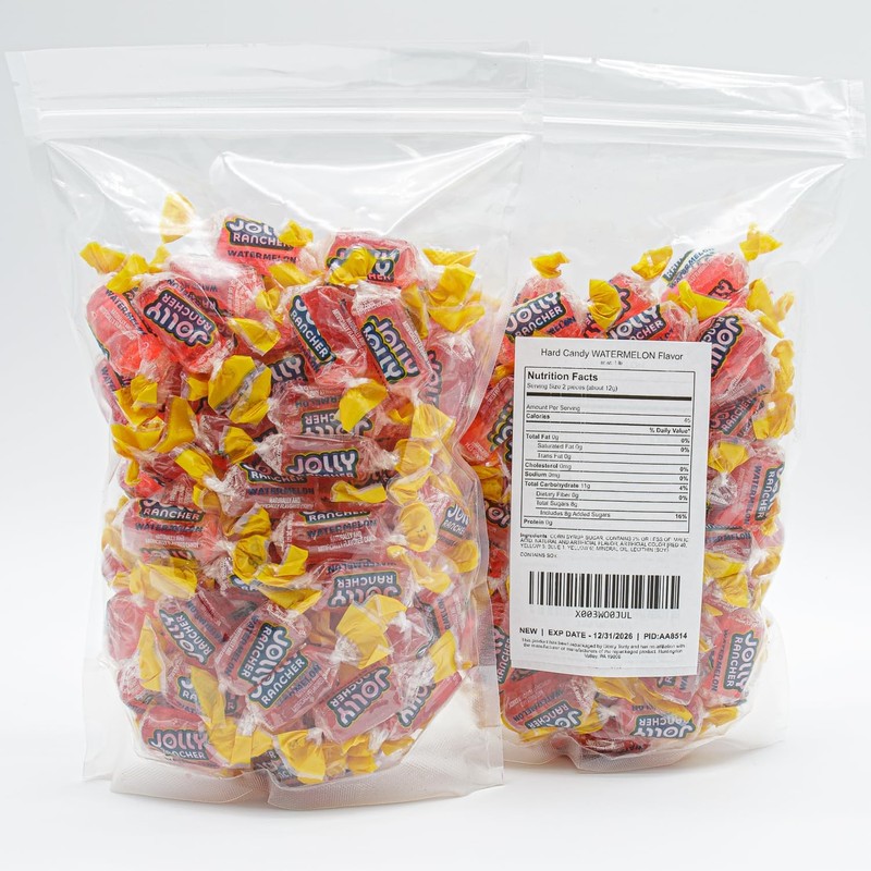 WATERMELON Hard Candy Original Flavor 1 lb - Bulk Bag,