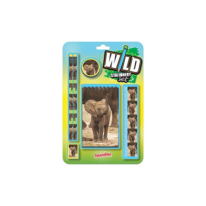 Wild Stationery Set - Baby Elephant from Deluxebase. These cute