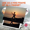 Classic Rectangle Magnet with Stand - Beach Thai Chi Calm