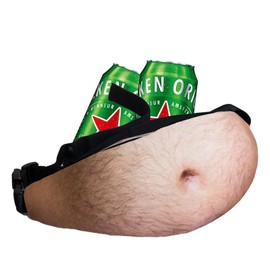 Fychuo Funny Gifts for Men Belly Waist Bag Novelty Bumbag Mens Joke Gifts for Him Christmas Husband Birthday Dad Fun Secret Santa Gifts Anniversary