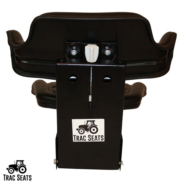 BLACK TRAC SEATS BRAND WAFFLE STYLE UNIVERSAL TRACTOR SUSPENSION SEAT WITH TILT FITS FORD/NEW HOLLAND 2N, 8N, 9N, NAA, JUBILEE (SAME DAY SHIPPING - Delivers in 1-4 Business days)