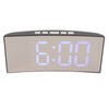 Mirror Digital Alarm Clock Temperature Display LED Curved Mirror Digital