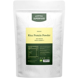 Everyday Superfood Everyday Superfood Organic Rice Protein Powder, 1kg, 80% Protein, Unflavoured, Vegan & Kosher