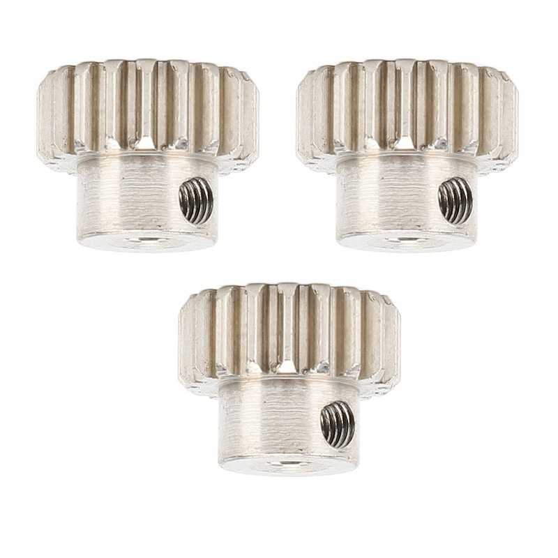 3PCS Metal Motor Gears with Set Screws M0.6 Module 3.175mm