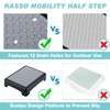 KASSO Step Stool, Non-Slip Mobility Step Platform, Safety Riser Step