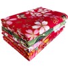 Jukway 5Pcs 71x50 cm Large Cotton Fabric Fat Quarters, Oriental