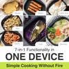 7-in-1 Microwave Grill Pan with Lid (L) size - Pariju