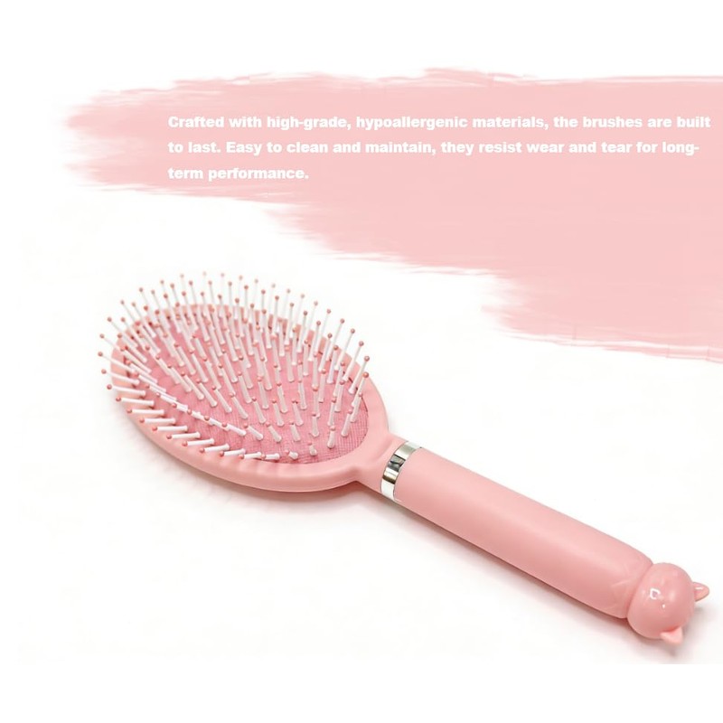 Hair Brush Set for Women, 4-Piece Curl Styling Brush with