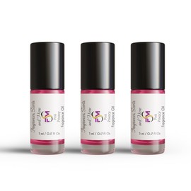 Pink Privacy Fragrance Oil - 3 Bottles 0.17 Fl Oz Glass Roll On (5ml)