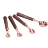 4pcs Rose Gold Measuring Cup with Scale Stainless Steel Measuring