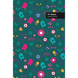 Number One Mom Lifestyle Journal, Blank Write-in Notebook, Dotted Lines, Wide Ruled, Size (A5) 6 x 9 In (Olive Green I)