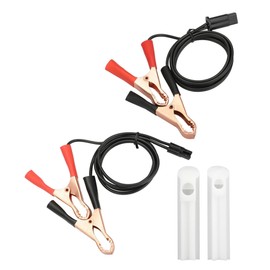 SCUARI 4PCS Automotive Fuel Injector Cleaning Kit,Car Accessories Fuel Injector Flush Cleaner Adapter DIY Cleaning Tool Kit with Test Lead,Suitable for Any 12-24V Car,Motorcycle,Electric Car,ATV