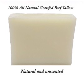 HUNTER CATTLE CO. EST'D 2004 HC Meadow Bloom Tallow Bar Soap - Unscented 2 Pack - Made with All Natural 100% Grass Fed Tallow Handmade Soap Bar - Great for Face or Body Soap