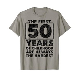 Vintage 50 Birthday Decorations Men Gag Funny Gift T-Shirt