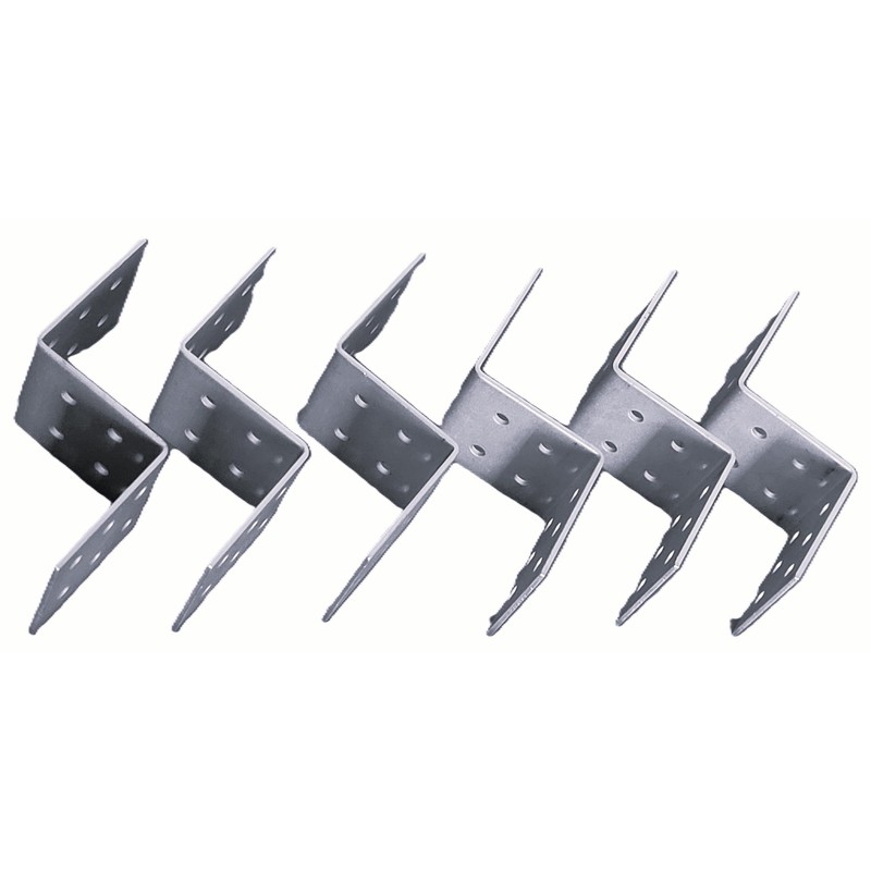 Z Bracket, 12 Hole +4, 1.4 inch Each face, Set