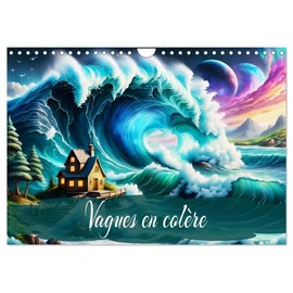Vagues en colère (Calendrier mural 2026 DIN A4 horizontal), CALVENDO calendrier mensuel: Danse des vagues de l'océan, force inspirante de la nature.