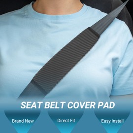 X AUTOHAUX Car Seat Belt Cover Pad | Seatbelt Soft Covers Gray 2 Pcs
