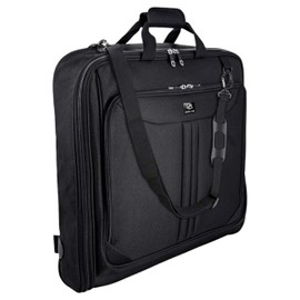 ZEGUR Premium Suit Garment Bag Carry On - Hangs 4 Suits - Travel & Business with Shoulder Strap and Laptop Compartment