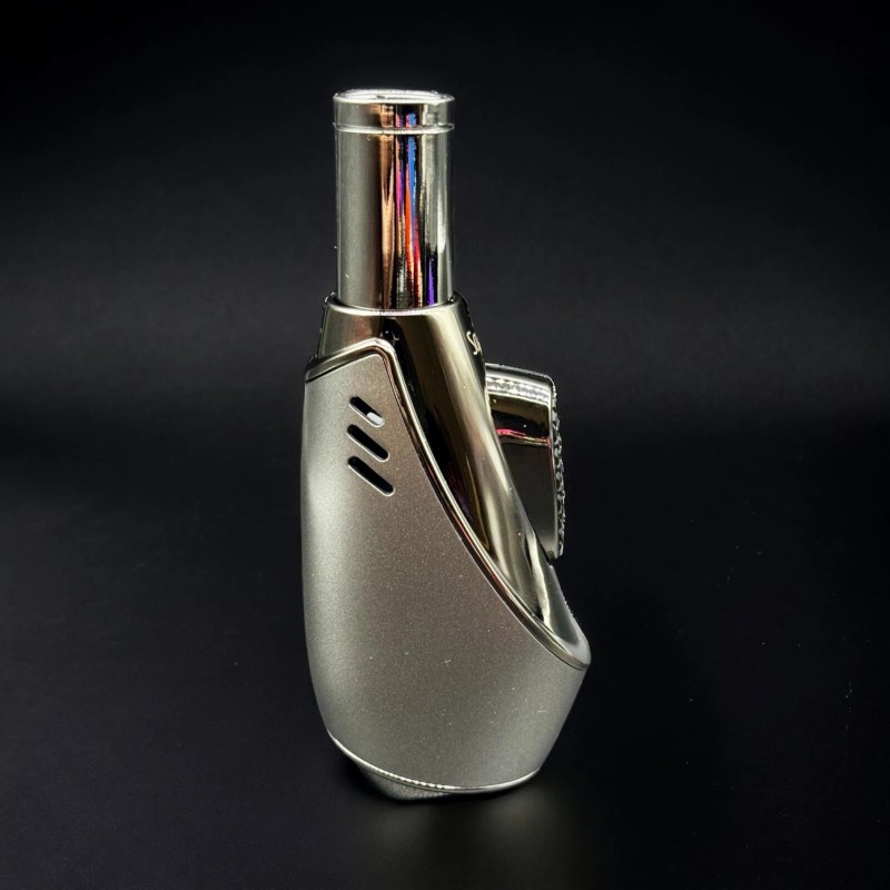 Scorch Torch Lighter Single Flame Modern 61546 - Gray