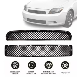 YLT Auto For 2005-2010 Scion tC Front Upper and Lower Hood Grille Mesh Grill 53101-21110