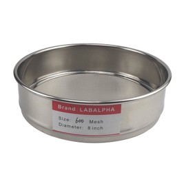 LABALPHA 600 Mesh Lab Sieves, #600 Mesh Test Sieve, 8'' Diameter, 304 Stainless Steel Wire Cloth (0.026mm)