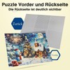 MISITU Puzzle 1000 Pieces for Adults Snowman on Christmas Eve