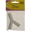 W4 Y-Piece Hose Connector - White, 1/2 Inch