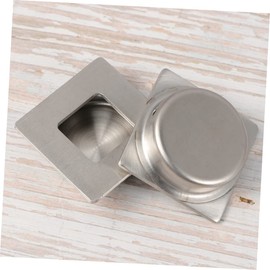 TEHAUX 2pcs Stainless Steel Door Handle Minimalist Wardrobe Pull Knob for Home Cabinet Bathroom Modern Design Easy Installation