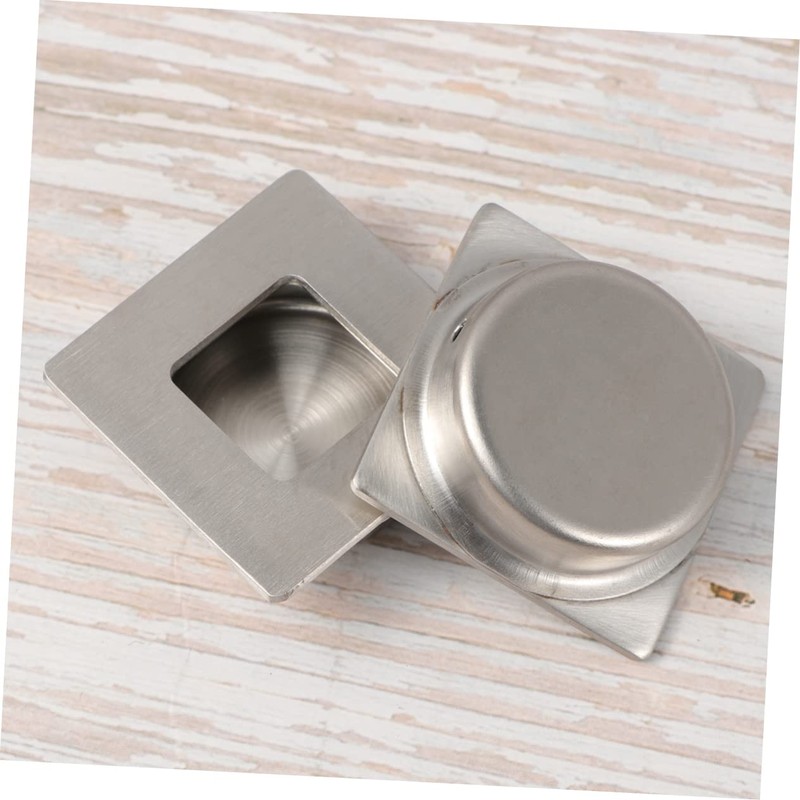 TEHAUX 2pcs Stainless Steel Door Handle Minimalist Wardrobe Pull Knob