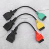 3pcs Connect Cable Ecu Scan Adaptors Connector Fits for Fiat