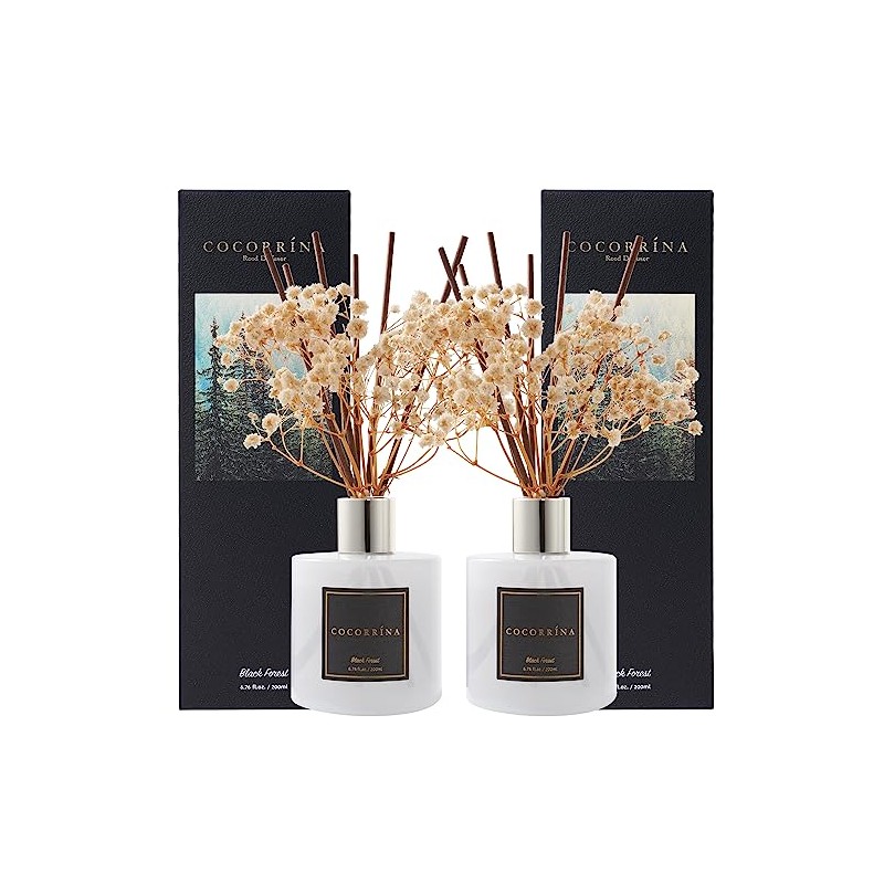 Cocorrína Premium Reed Diffuser Set with Preserved Baby's Breath &